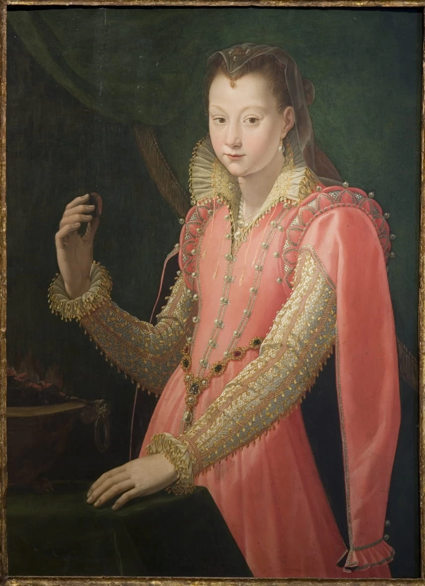 193-Agnolo Bronzino-Ritratto di giovane donna come Portia Catonis-Statens Museum for Kunst 